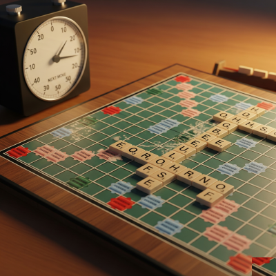 scrabble and timer